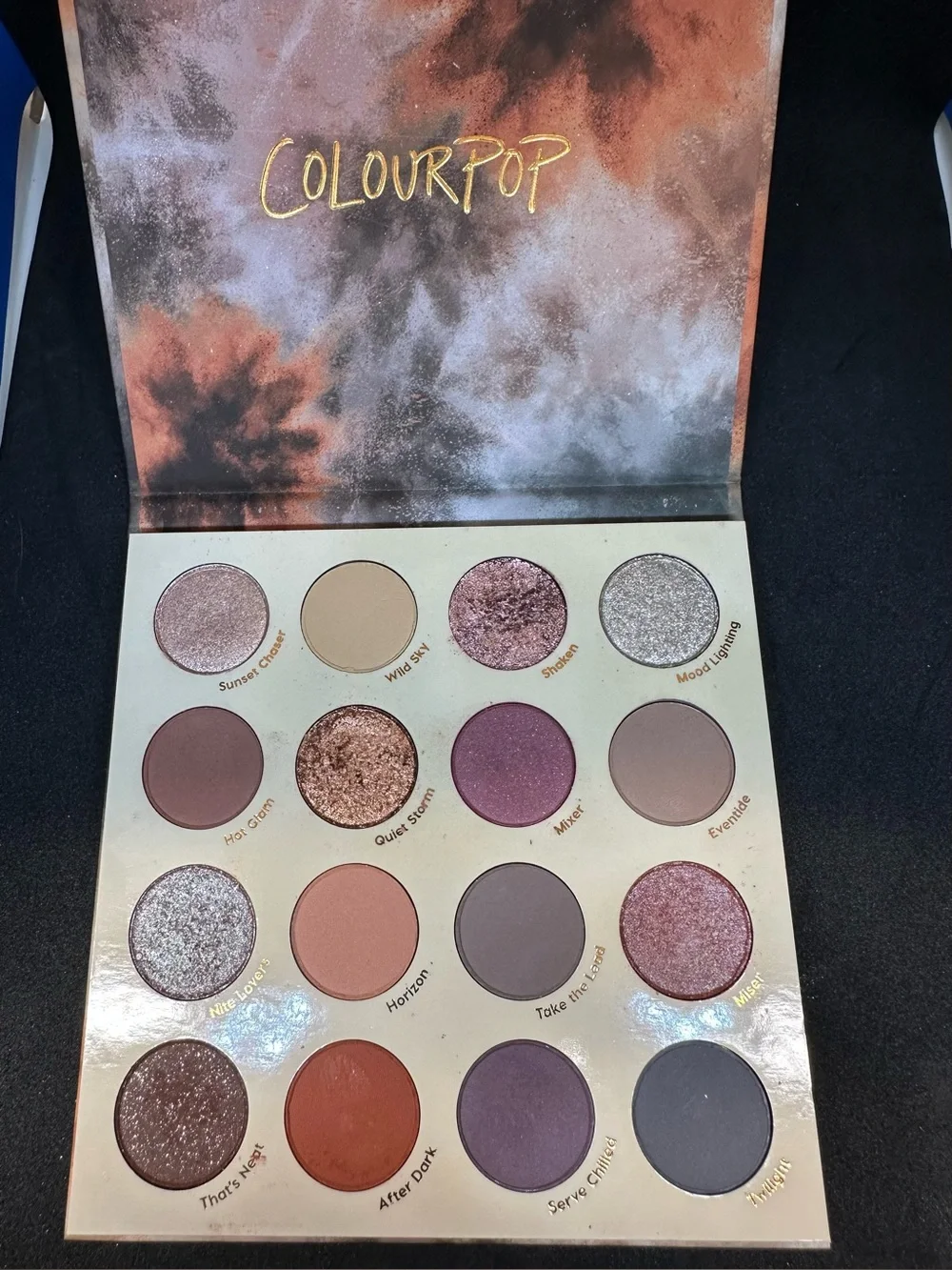 ColourPop eyeshadow palettes Lust for Dusk, Boudoir Noir, Wild Child ✨used✨